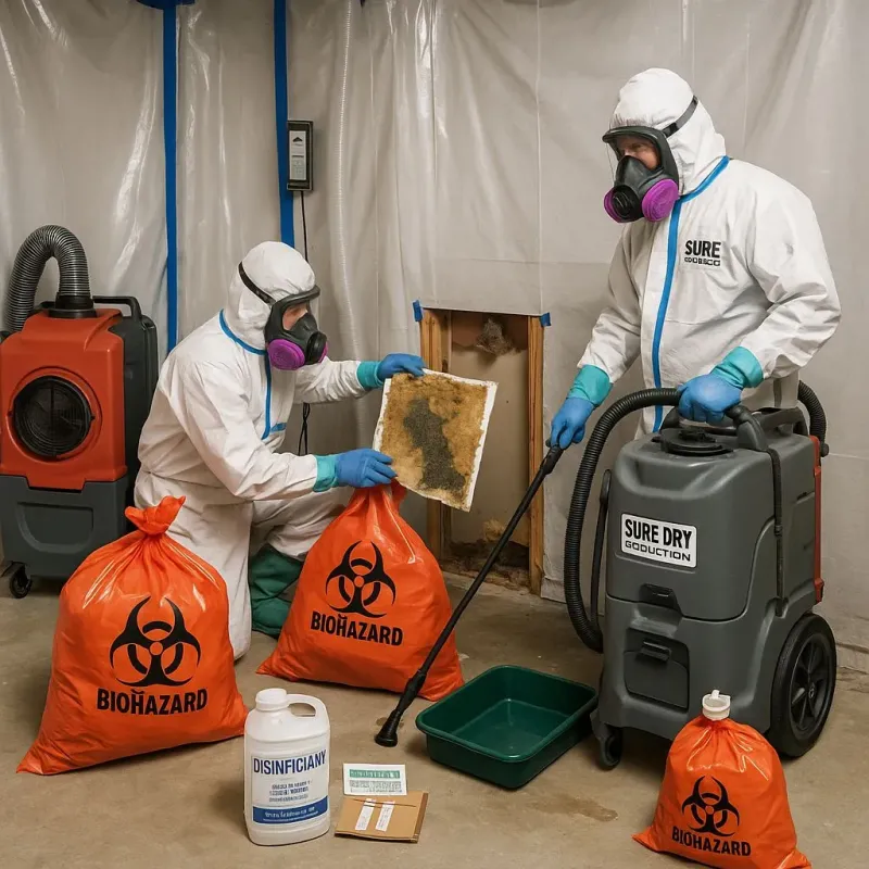 Contaminated Water Handling Protocols process in Pecan Acres, TX