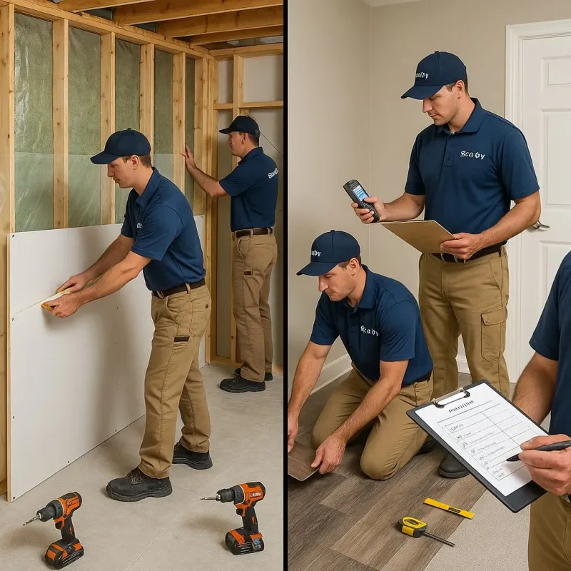 Repairs and Reconstruction process in Pecan Acres, TX